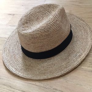 zara raffia hat